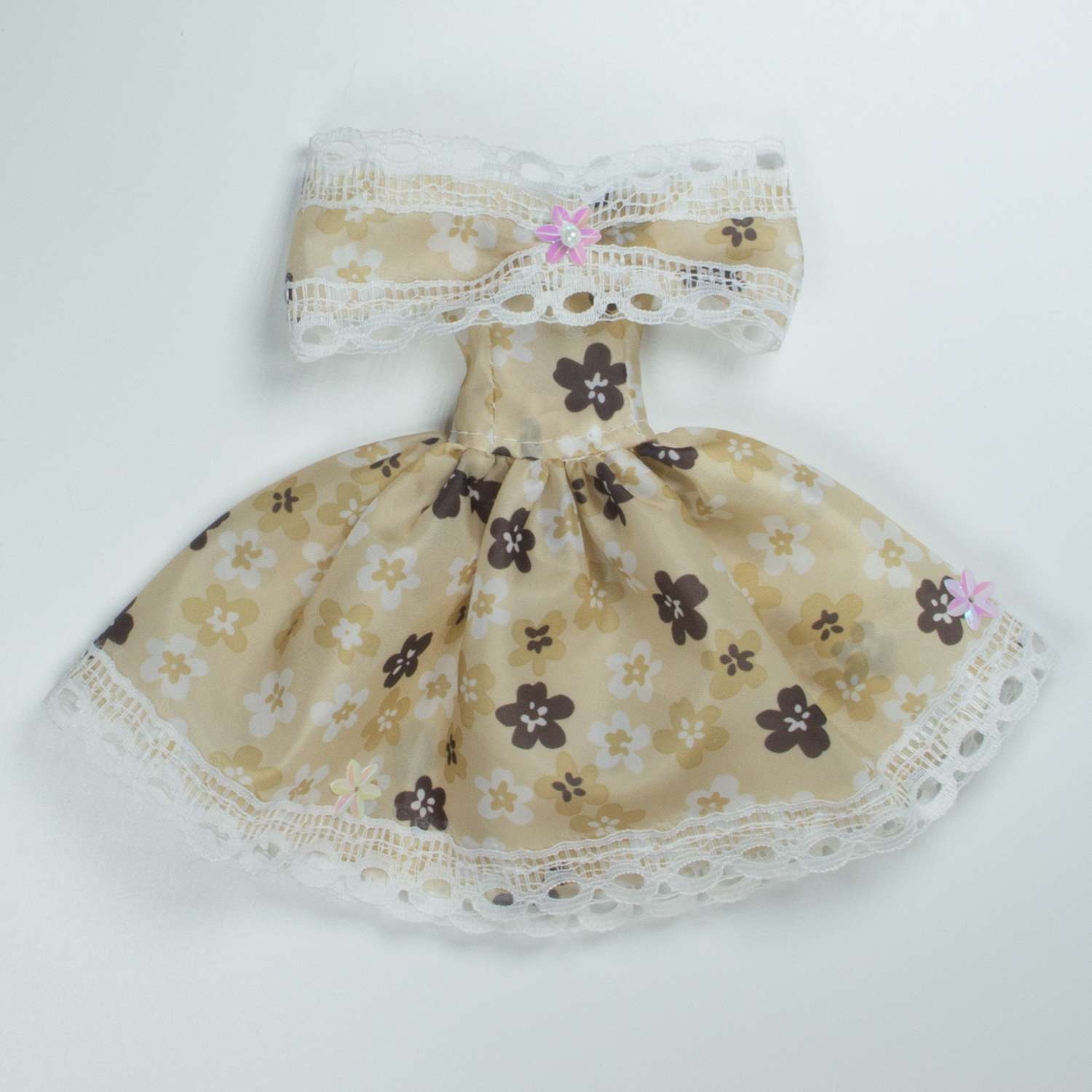 Одежда для кукол Модница Маленькое платье из шелка для куклы 29 см в ассортименте 1401 - фото 7