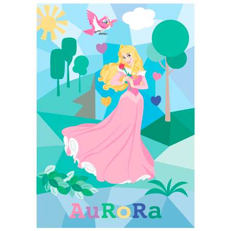 Набор для творчества Disney Рисуем наклейками по номерам Принцессы 64272