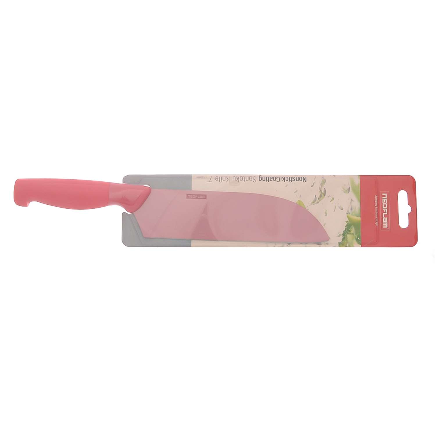 Нож Neoflam Сантоку Mukizu 4 1на 8 на 2 см розовый - фото 1