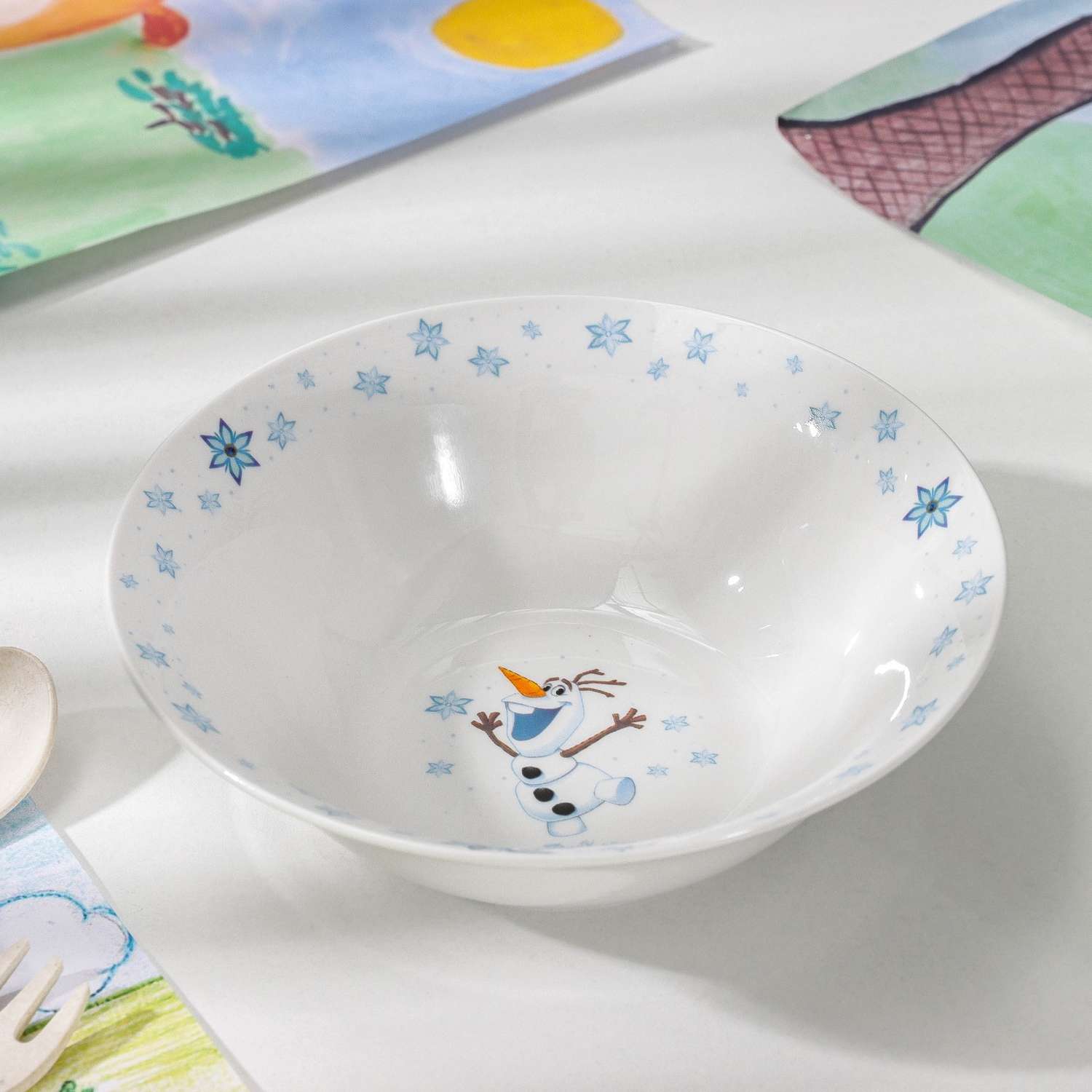 Набор посуды детский Sima-Land Холодное сердце тарелка миска кружка - фото 5