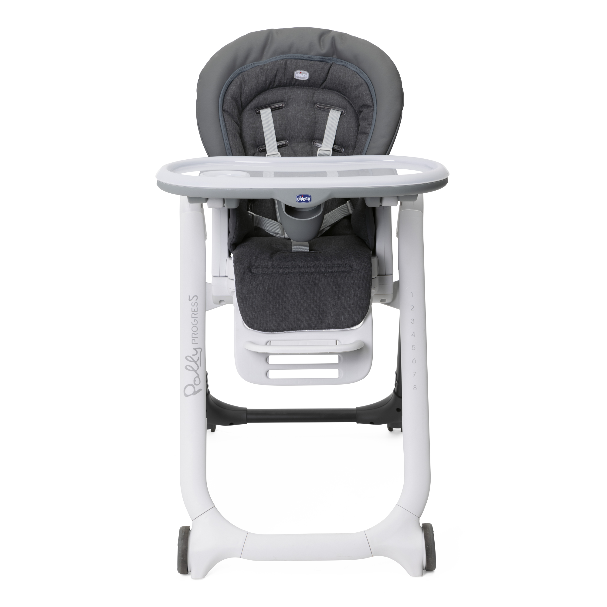 Стульчик для кормления Chicco Polly Progres 5 Grey melange - фото 3