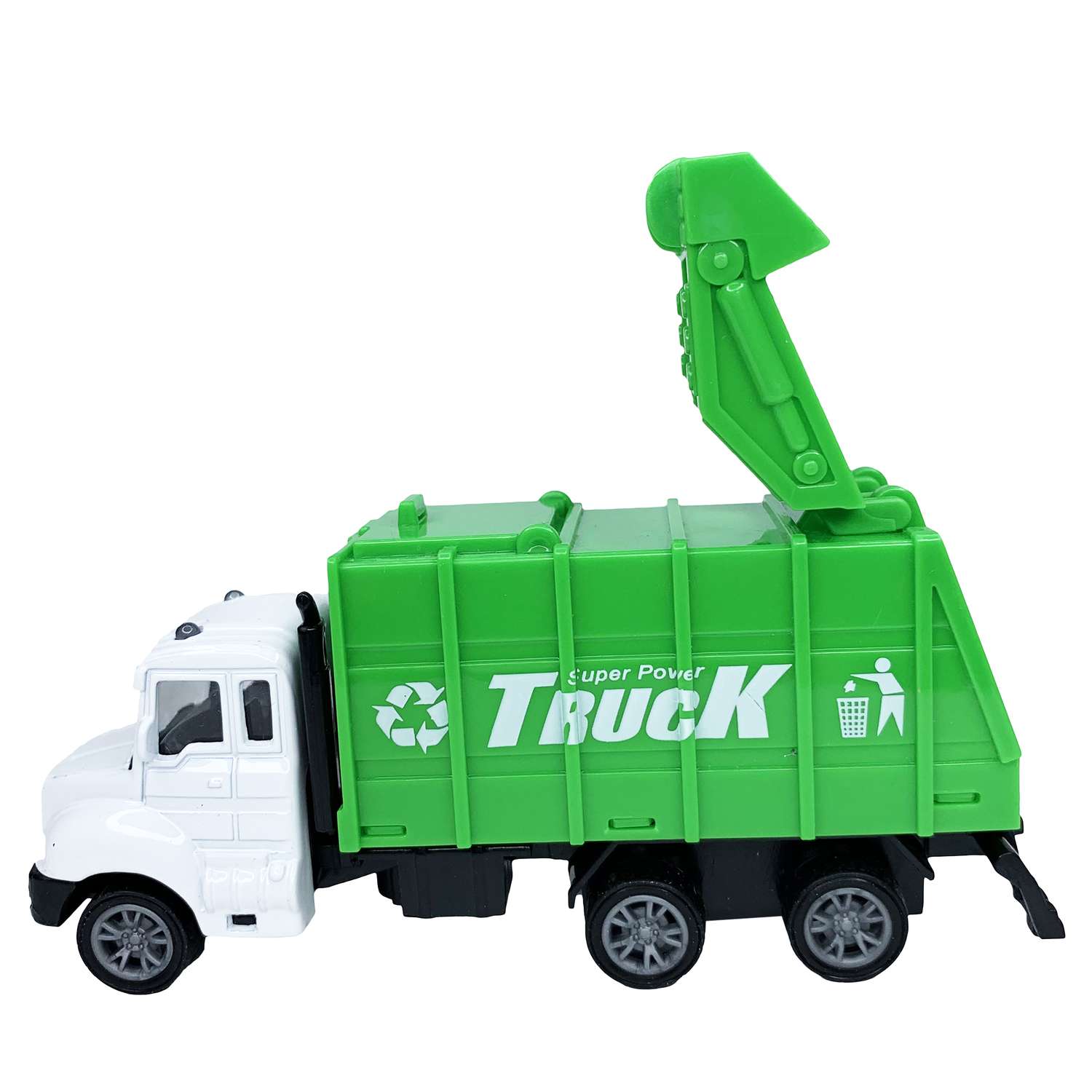 Машинка мусоровоз BalaToys с металлической кабиной и поворотными деталями WgtCarHeavy3 - фото 3