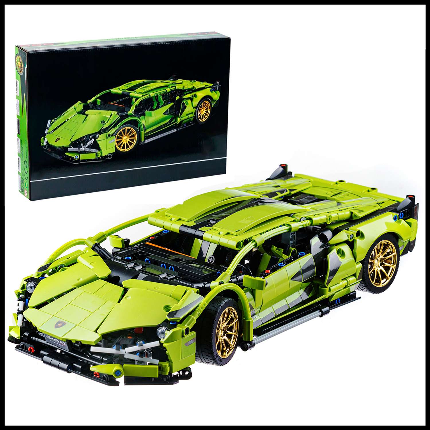 Игрушка LX Конструктор Technic Lamborghini Sian 1289 деталей - фото 2