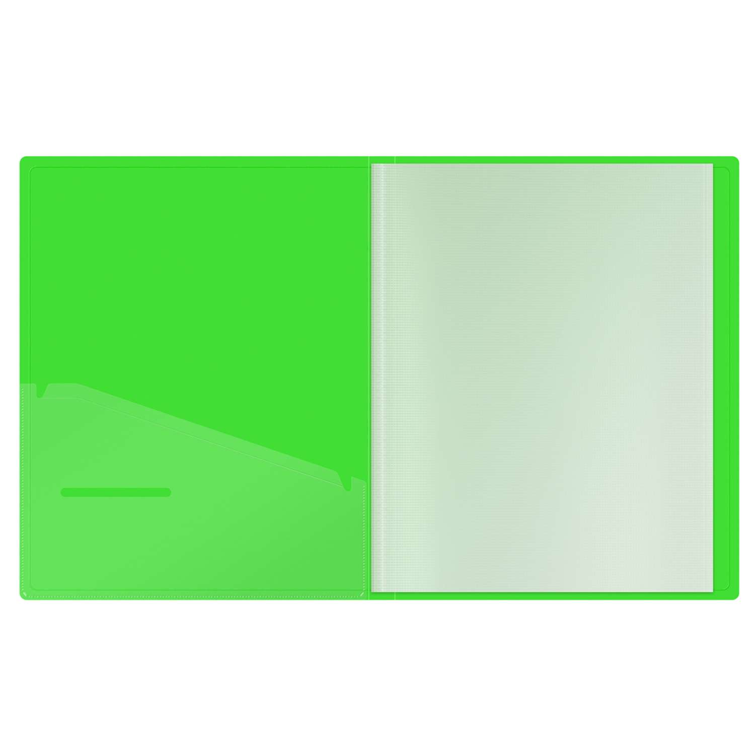 Папка с 60 вкладышами Berlingo Neon зеленый неон - фото 3