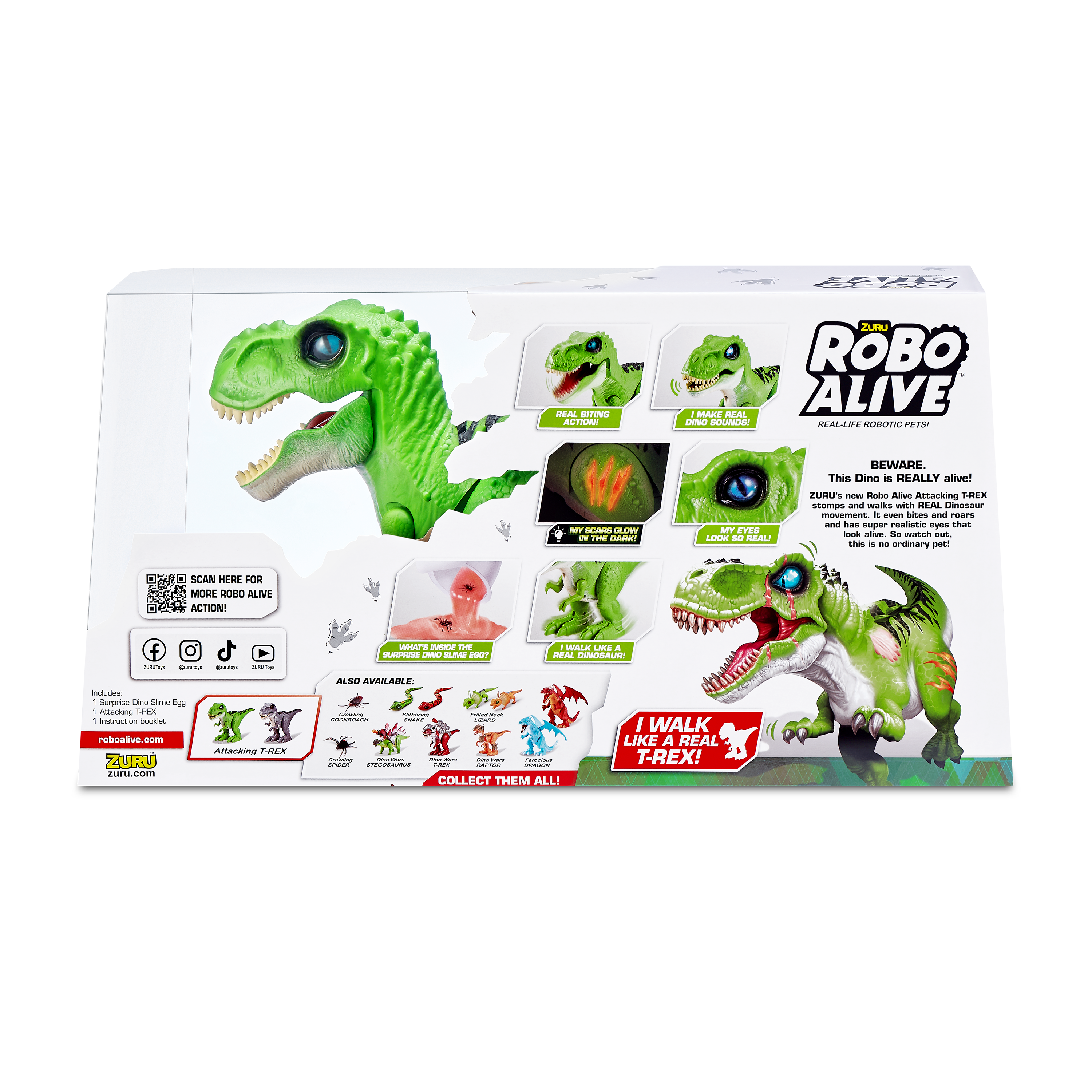 Игрушка ROBO ALIVE Zuru T-Rex 7127A - фото 11