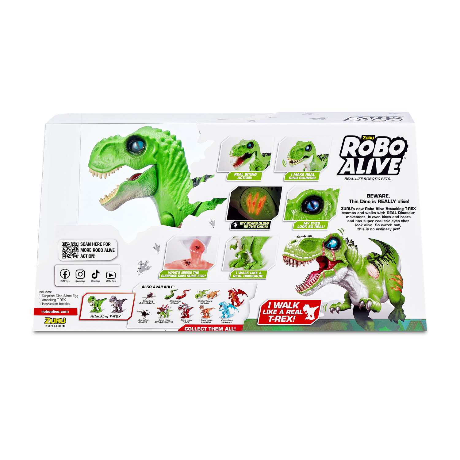 Игрушка ROBO ALIVE Zuru T-Rex 7127A - фото 11