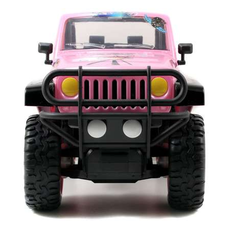 Машинка на радиоуправлении Jada масштаб 1:16 Girlmazing Jeep Розовая