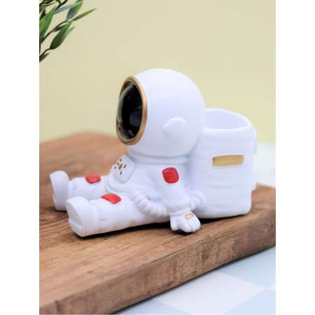 Подставка для канцелярии iLikeGift Astronaut red