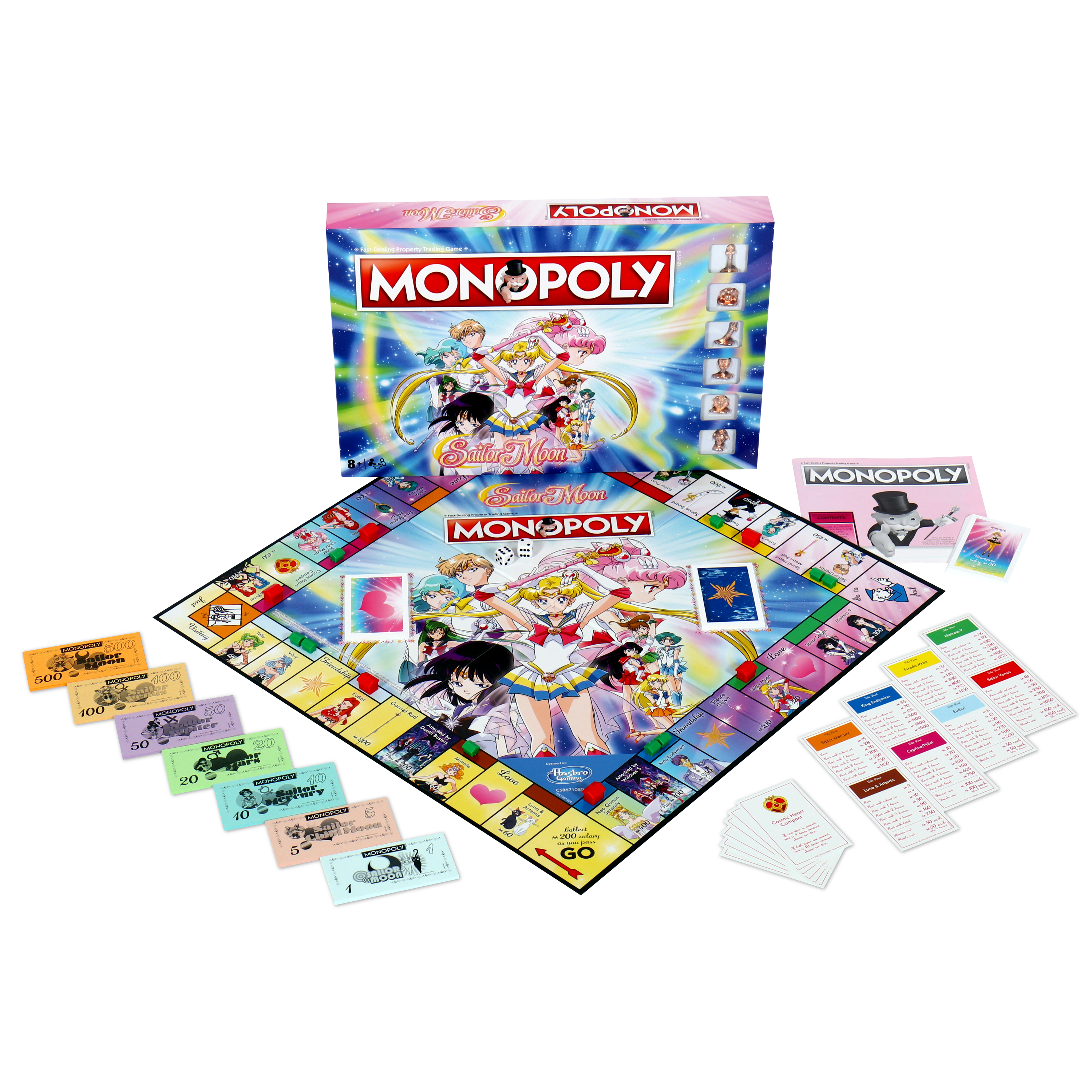 Настольная игра Winning Moves Монополия Sailor Moon на английском языке - фото 7