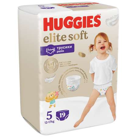 Подгузники-трусики Huggies Elite Soft 5 12-17кг 19шт