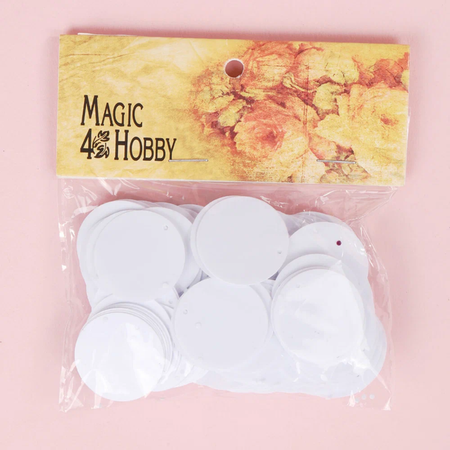 Пайетки Magic 4 Hobby россыпью 35мм цвет белый упаковка 50г