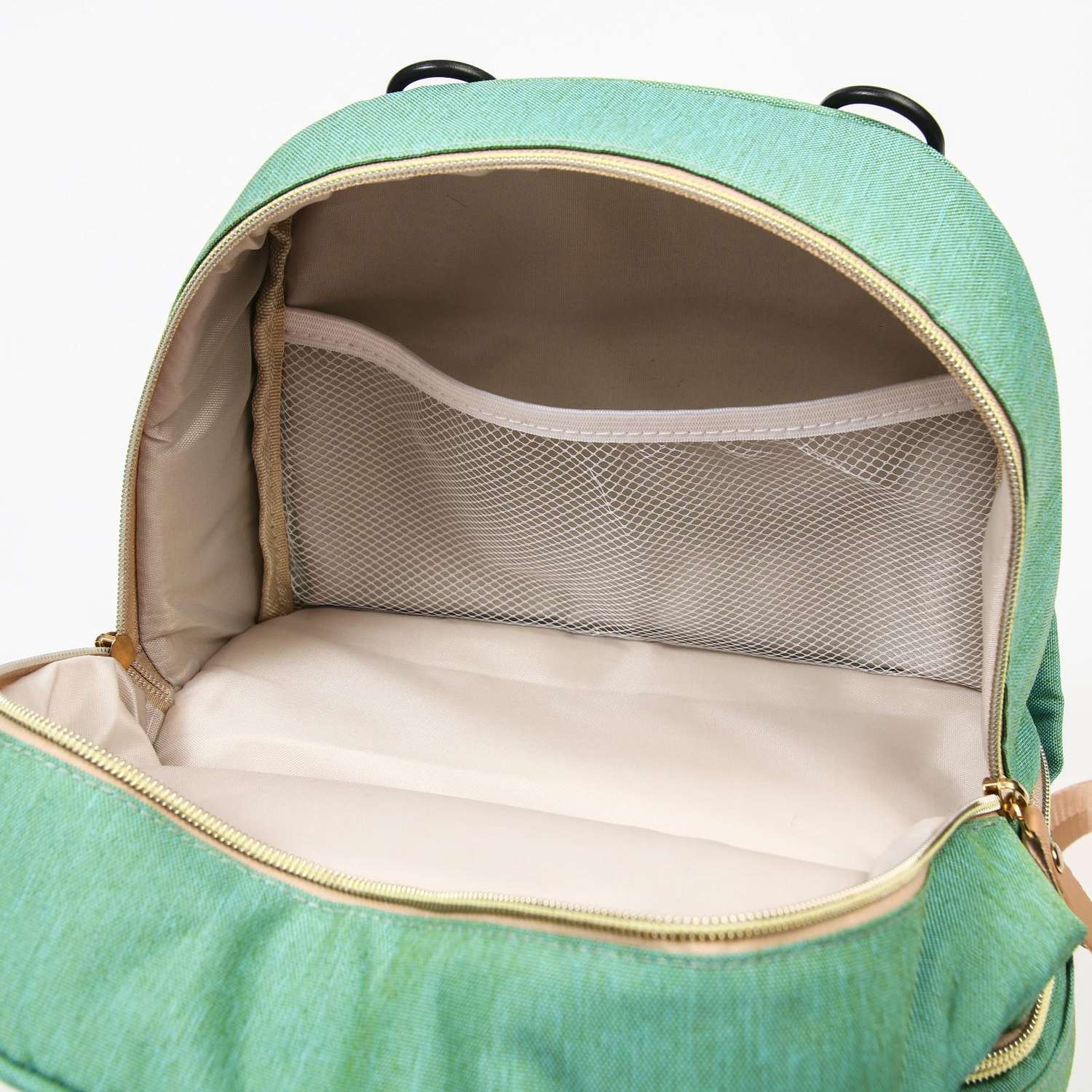 Сумка-рюкзак Sima-Land для хранения вещей малыша цвет зеленый/коричневый - фото 6