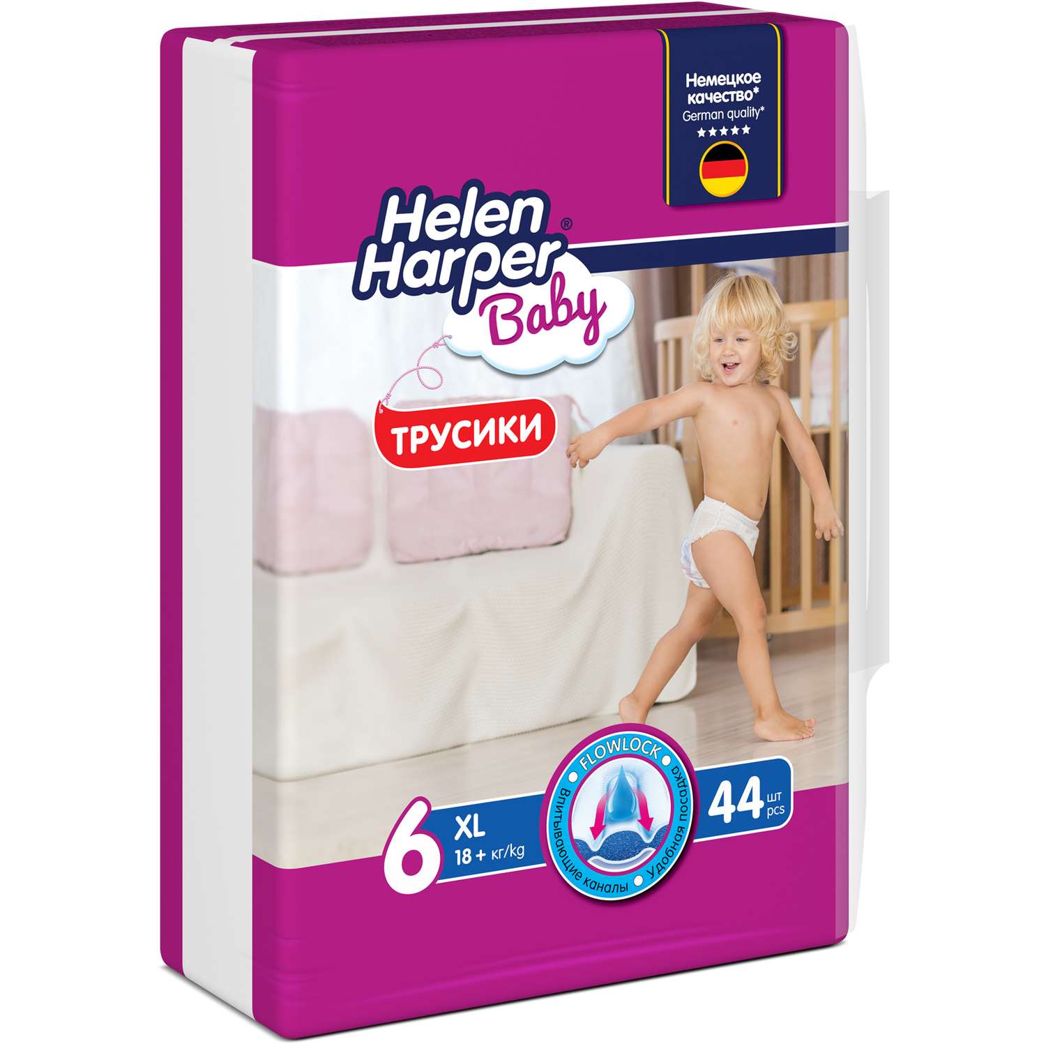 Трусики-подгузники детские Helen Harper Baby размер 6 XL 18+ кг 44 шт - фото 3