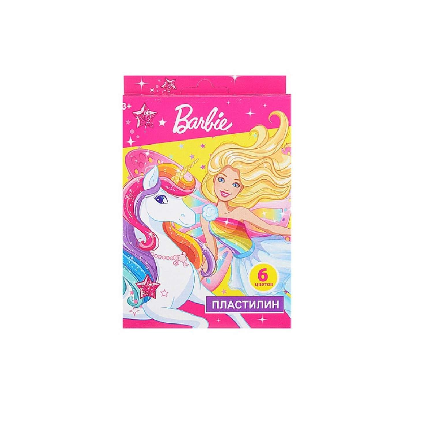 Пластилин Barbie 6 цветов - фото 1