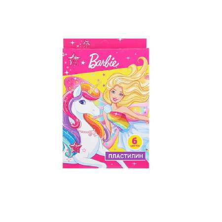 Пластилин Barbie 6 цветов