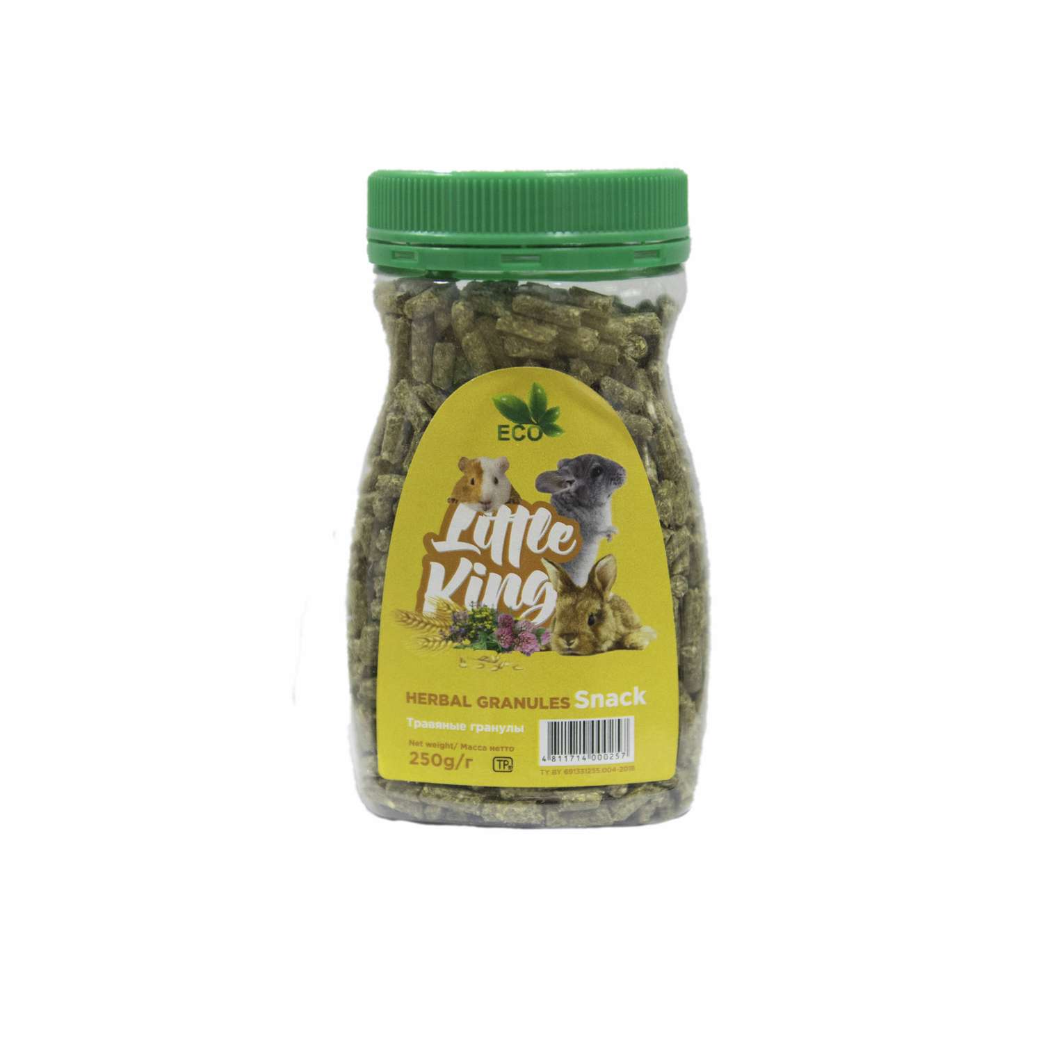 Травяные гранулы Little King банка 250 г - фото 1