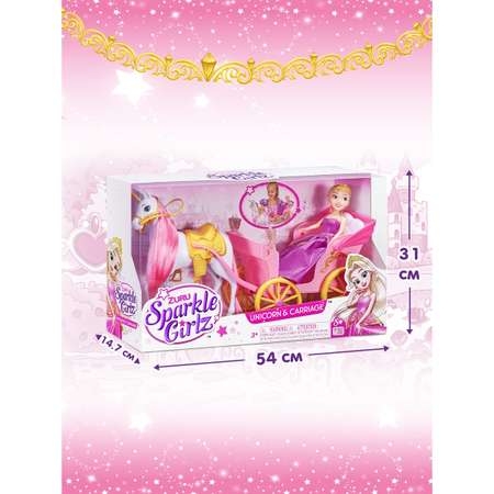 Набор игровой Sparkle Girlz Кукла с каретой 10068