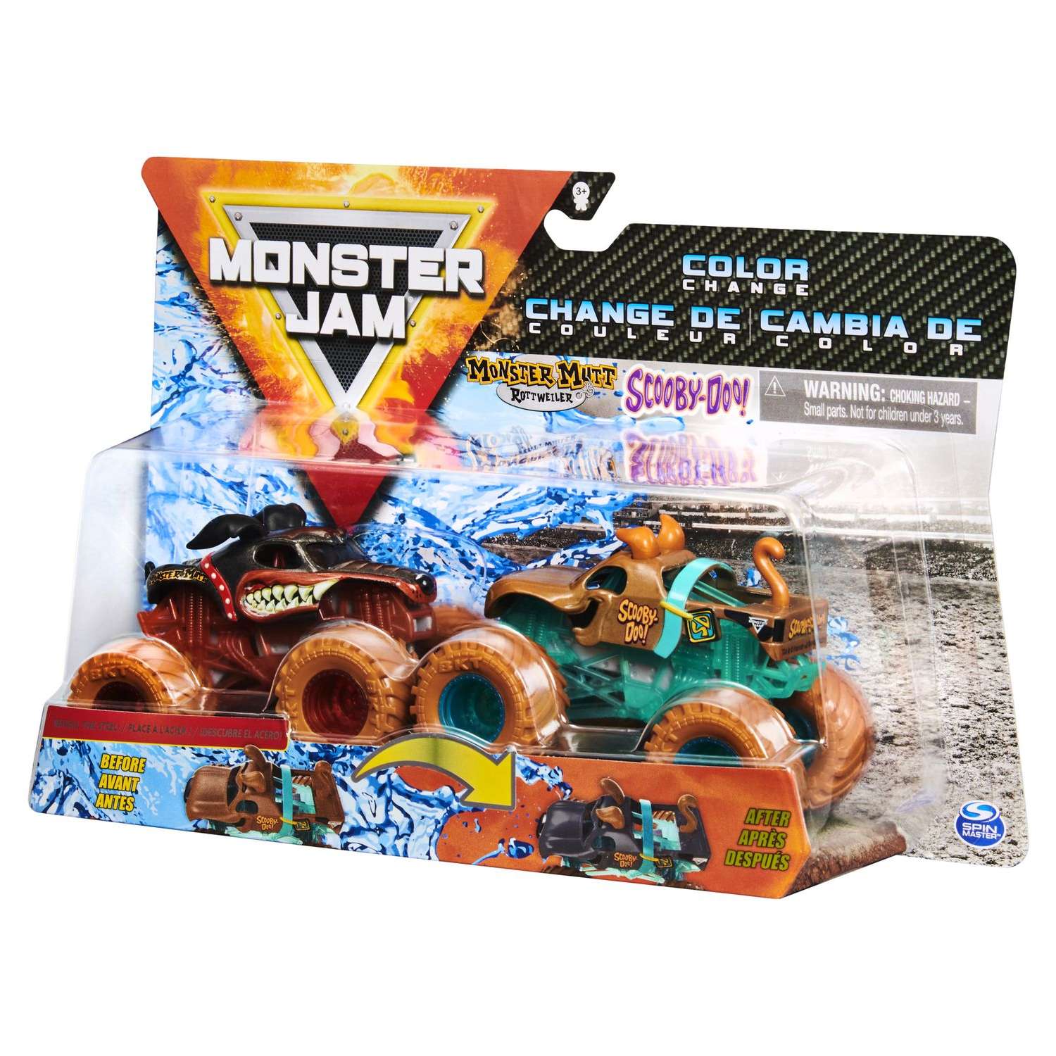 Машинка Monster Jam 1:64 2шт MnsMut ottweilerVScobDoo 6044943/20125066 6044943 - фото 3