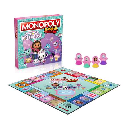 Настольная игра Winning Moves Монополия Джуниор Gabbys Dollhouse домик Габби на английском языке