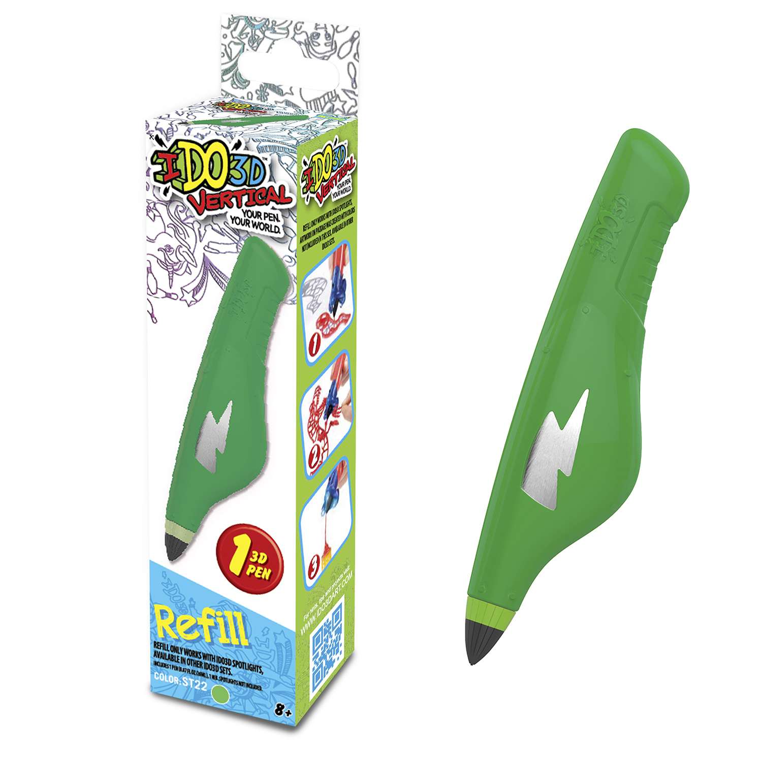 Картридж для ручки 3D Redwood 3D Вертикаль Зеленый 156020 - фото 3