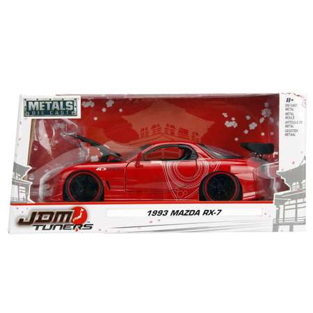 Машинка Jada 1:24 1993 Mazda Rx-7 Красная 98677