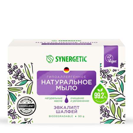 Мыло Synergetic звкалипт-шалфей 90г