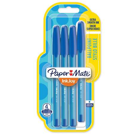 Ручки шариковые PAPER MATE InkJoy100 4шт Синий 1446903