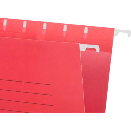 Папка Attache подвесная Foolscape картон красный до 200 листов 5 шт