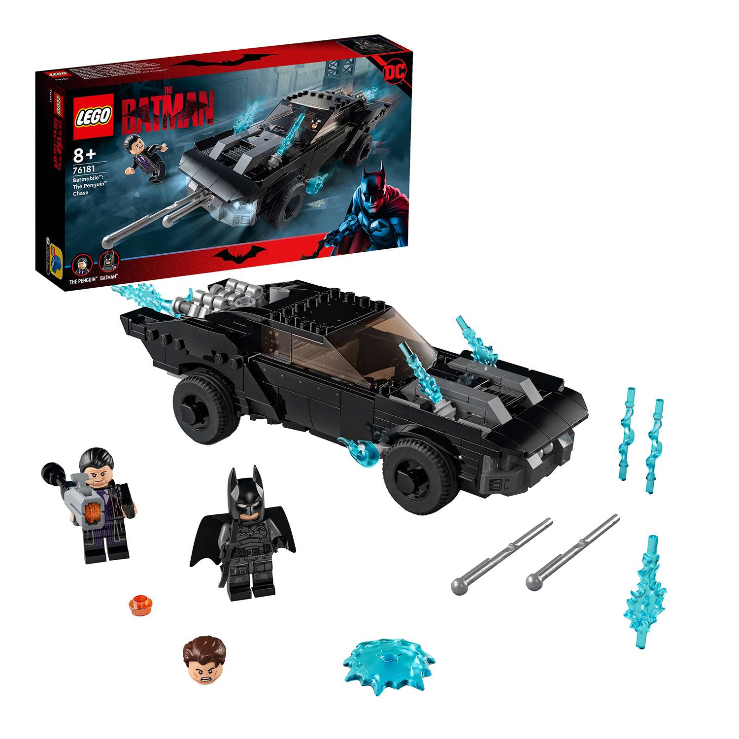 Конструктор LEGO DC Super Heroes Бэтмобиль погоня за Пингвином блочный - фото 1