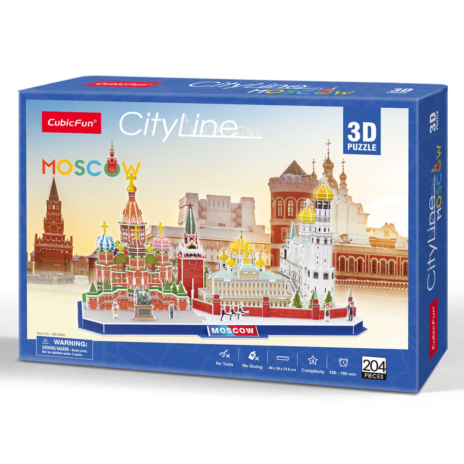 Пазл CubicFun Москва CityLine 3D 204детали MC266h - фото 2