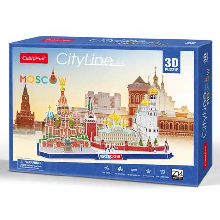Пазл CubicFun Москва CityLine 3D 204детали MC266h
