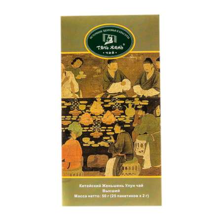 Чай Тянь Жень Женьшень улун пакетированный 50 г