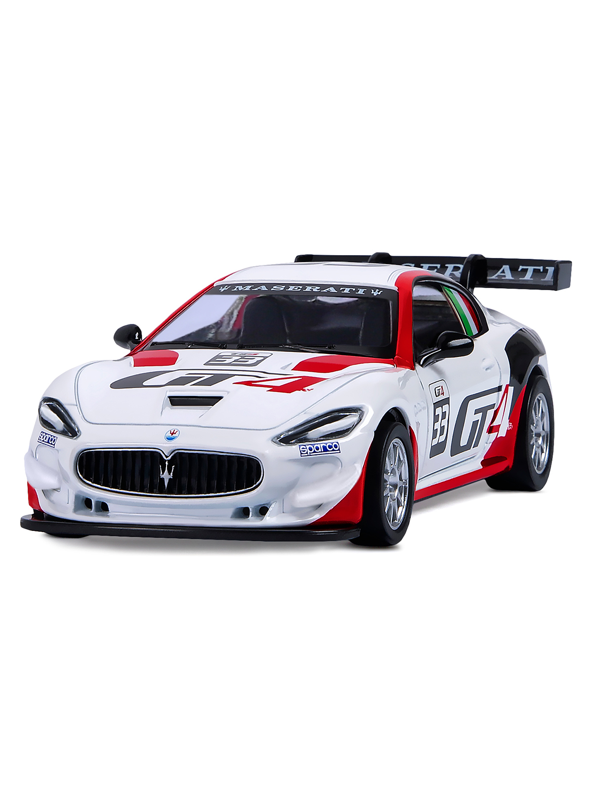 Автомобиль АВТОпанорама Maserati 1:43 белый JB1251216 - фото 9