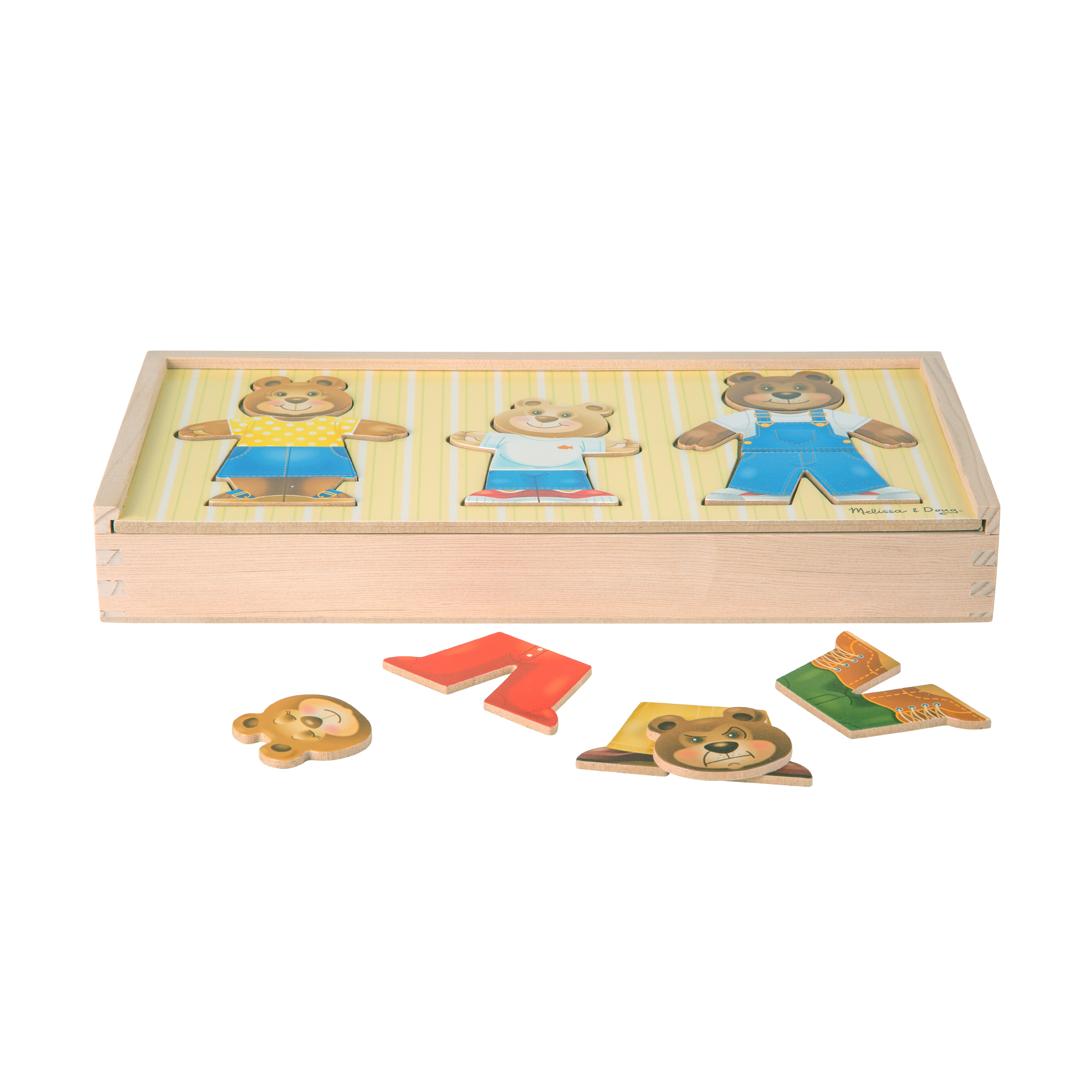 Игровой набор Melissa and Doug Переодень семью мишек - фото 7