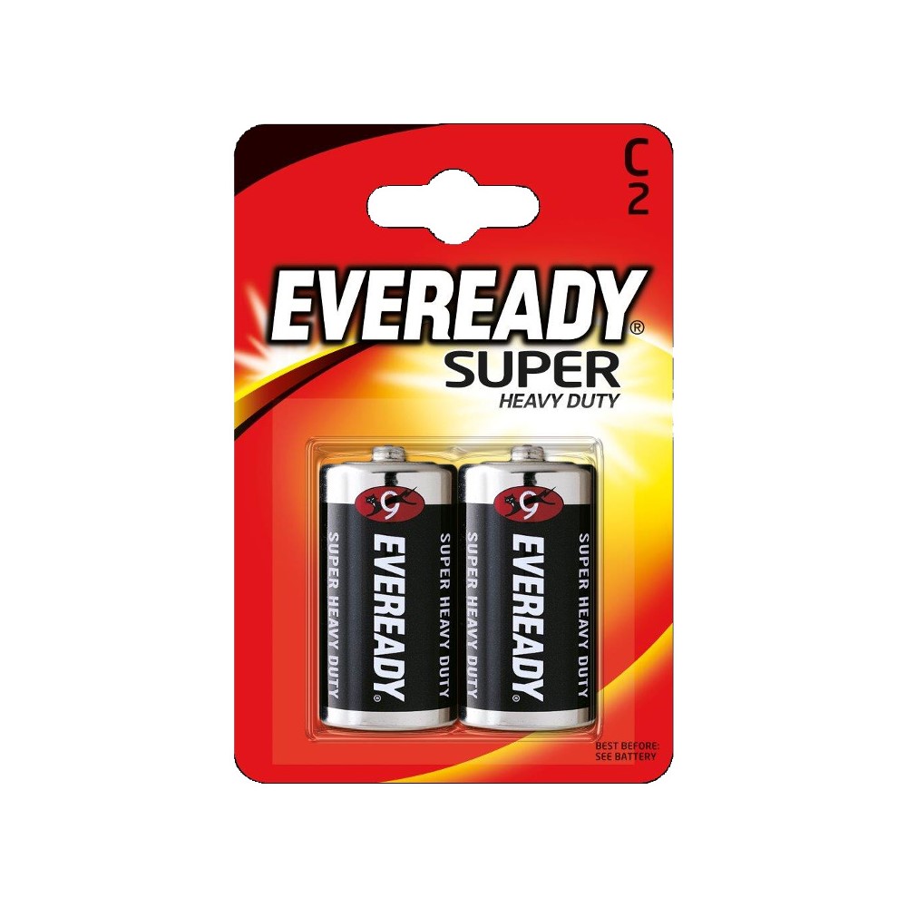 Батарейка Eveready Super HD R14 2хC на блистере - фото 1