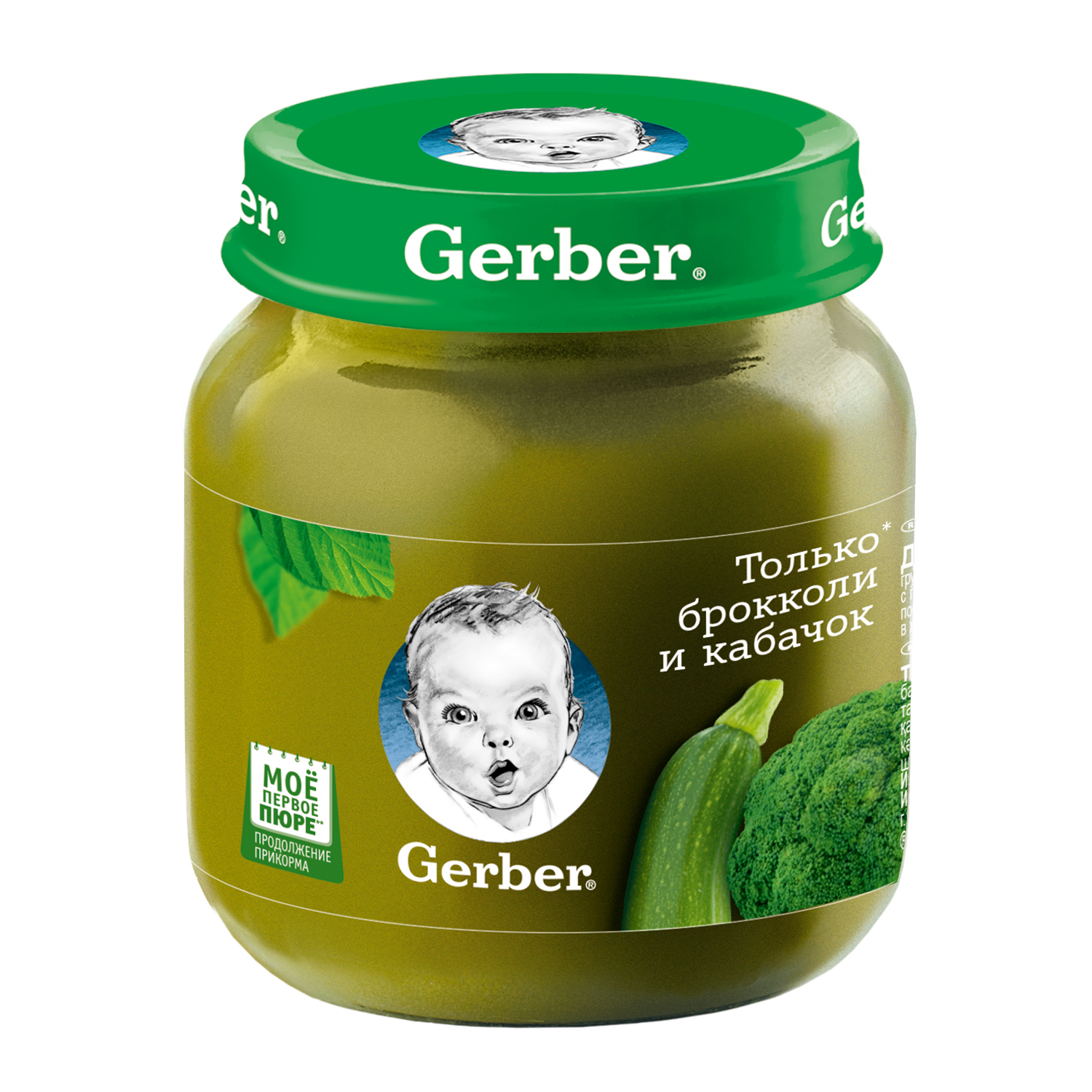 Пюре Gerber брокколи-кабачок 130г с 5месяцев купить по цене 93 ₽ в  интернет-магазине Детский мир