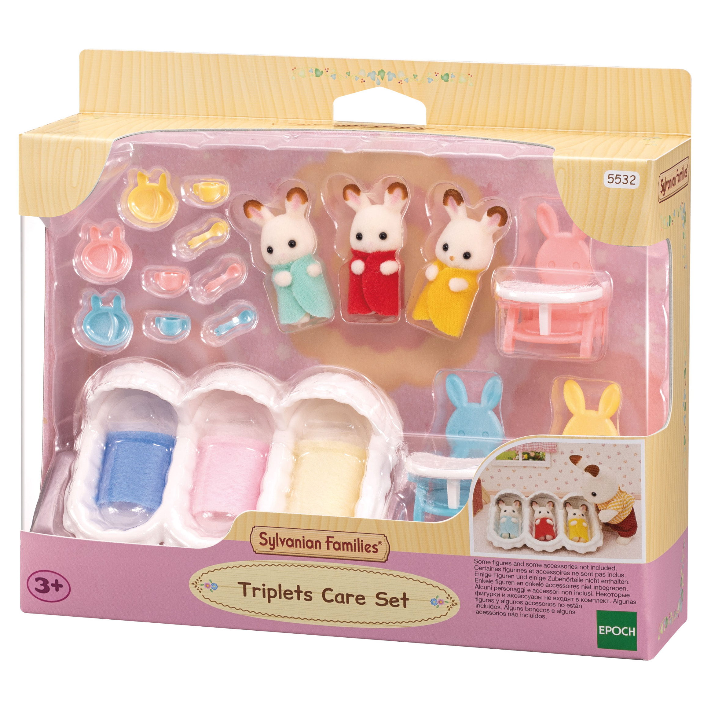 Набор Sylvanian Families Для ухода за тройняшками 5532 - фото 3