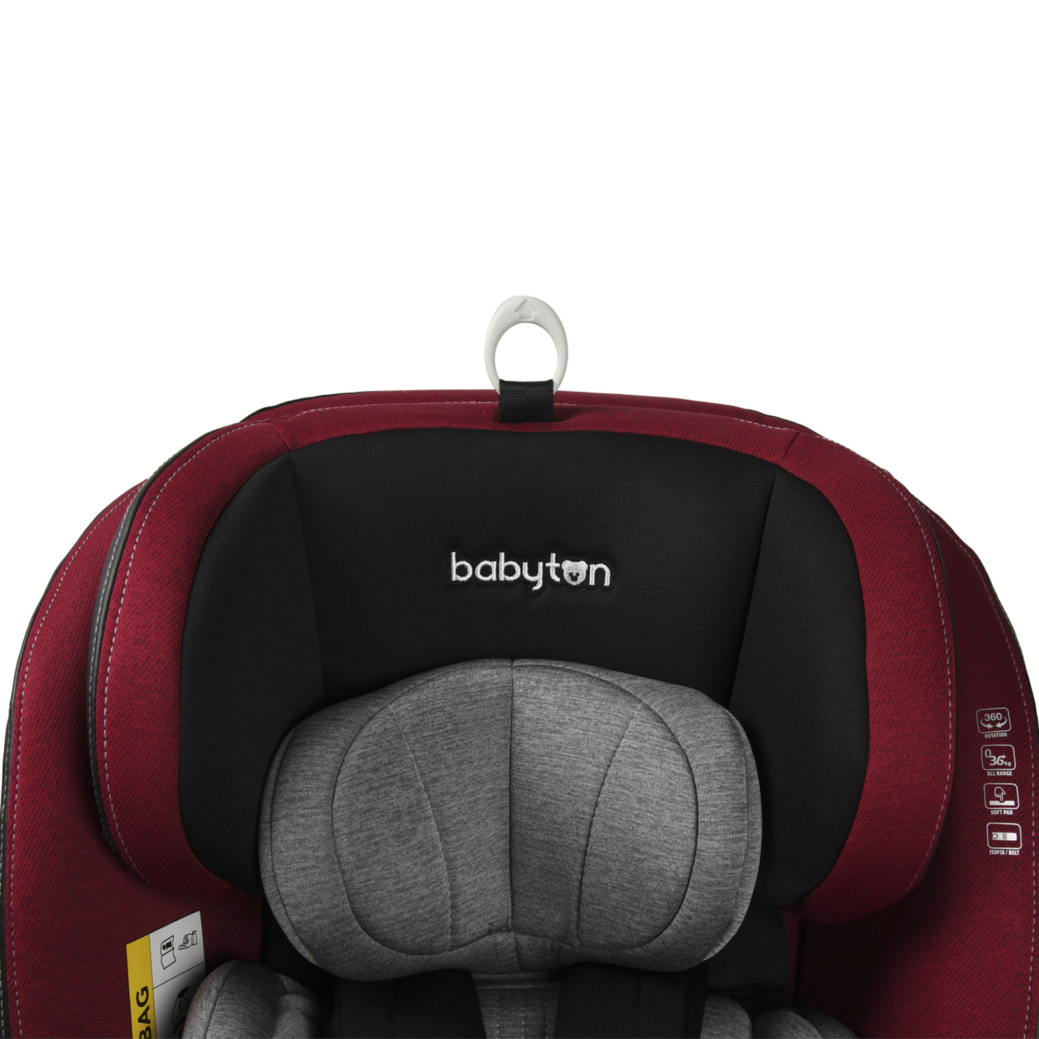 Автокресло Babyton Multi-Stage 0+/1/2/3 Isofix Black-Red - фото 22