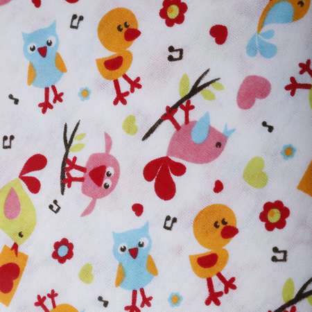 Пеленка Babyton Fashion Birds трикотажная 1262