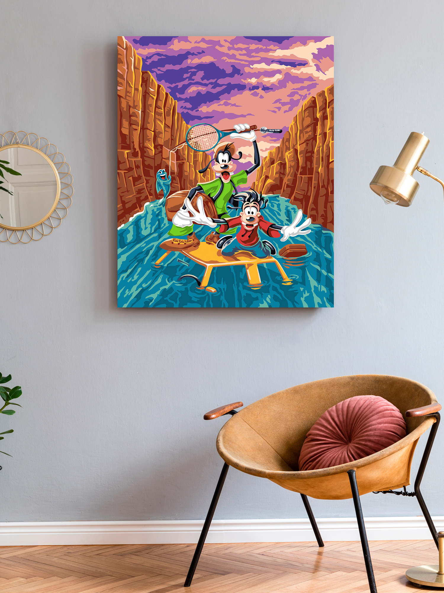 Картина по номерам Art on Canvas Приключения Гуффи холст на подрамнике 40*50 - фото 3