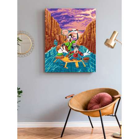 Картина по номерам Art on Canvas Приключения Гуффи холст на подрамнике 40*50