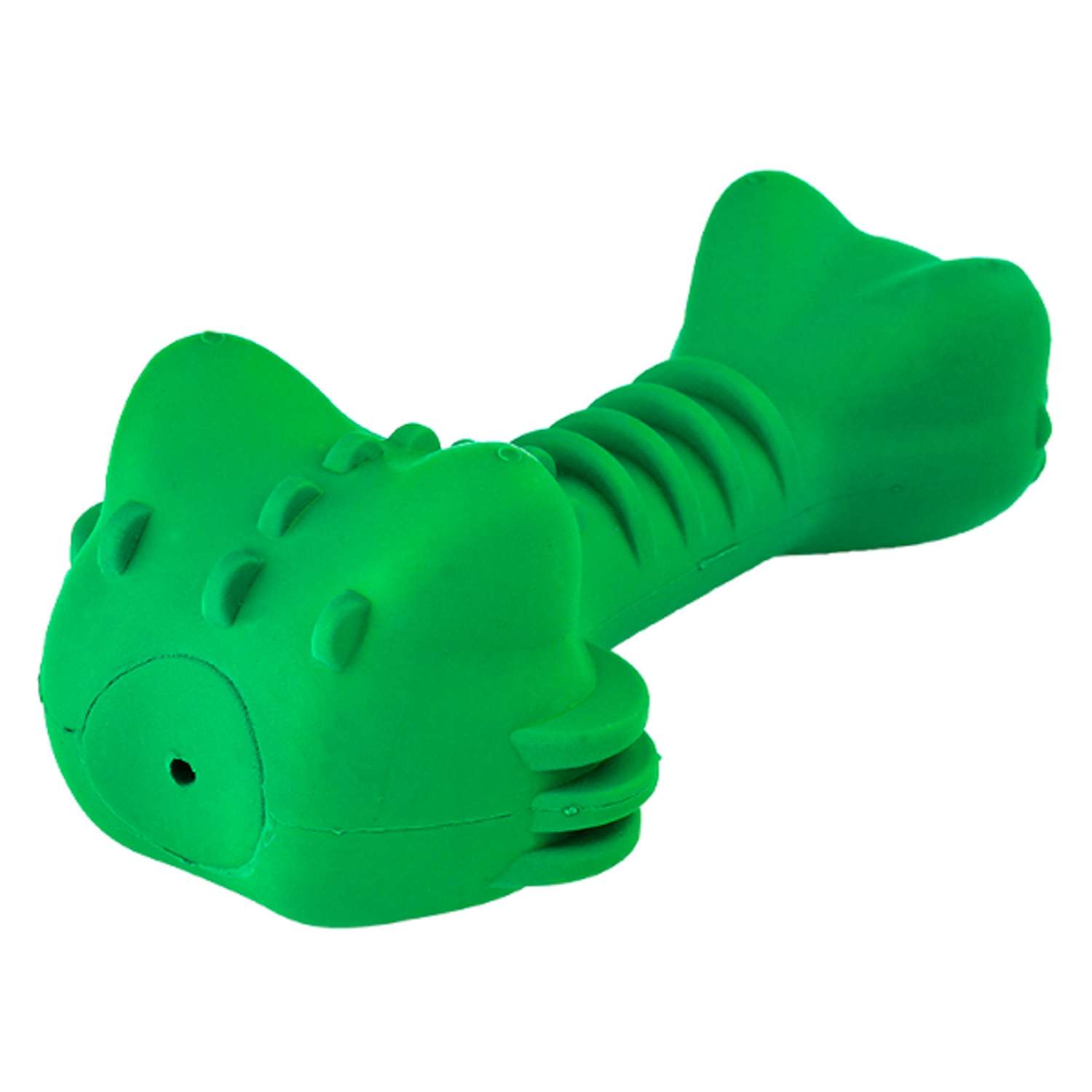 Игрушка для собак Mr.Kranch Крокодил с ароматом курицы 18см Зеленая - фото 7