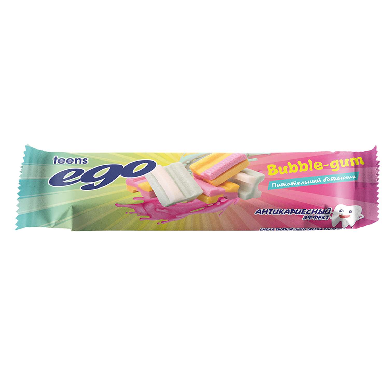 Батончик протеиновый Ego Teens бабл-гам в йогуртовой глазури 25г - фото 2