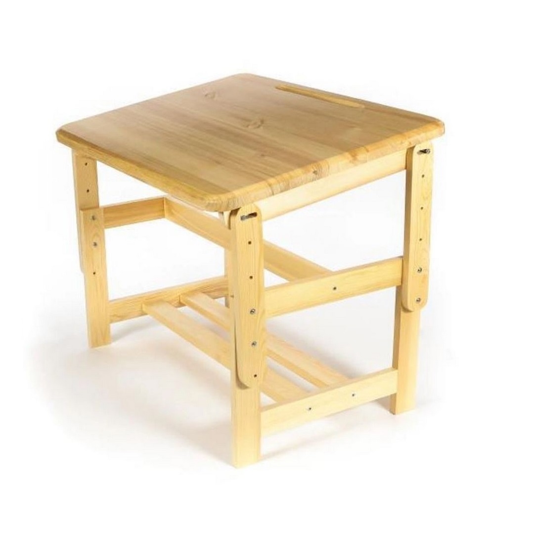 Набор Мебель для дошколят стол-парта со стулом регулируемый деревянный для детей от 1 до 4 лет - фото 4