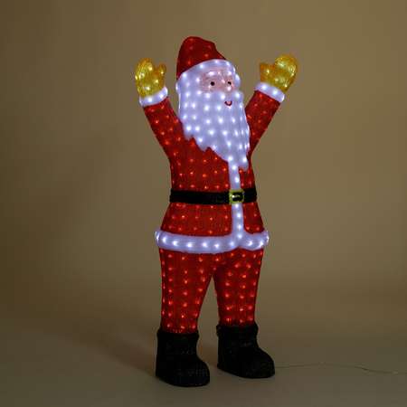 Фигура декоративная BABY STYLE Дед Мороз акрил LED белый свет 122 см