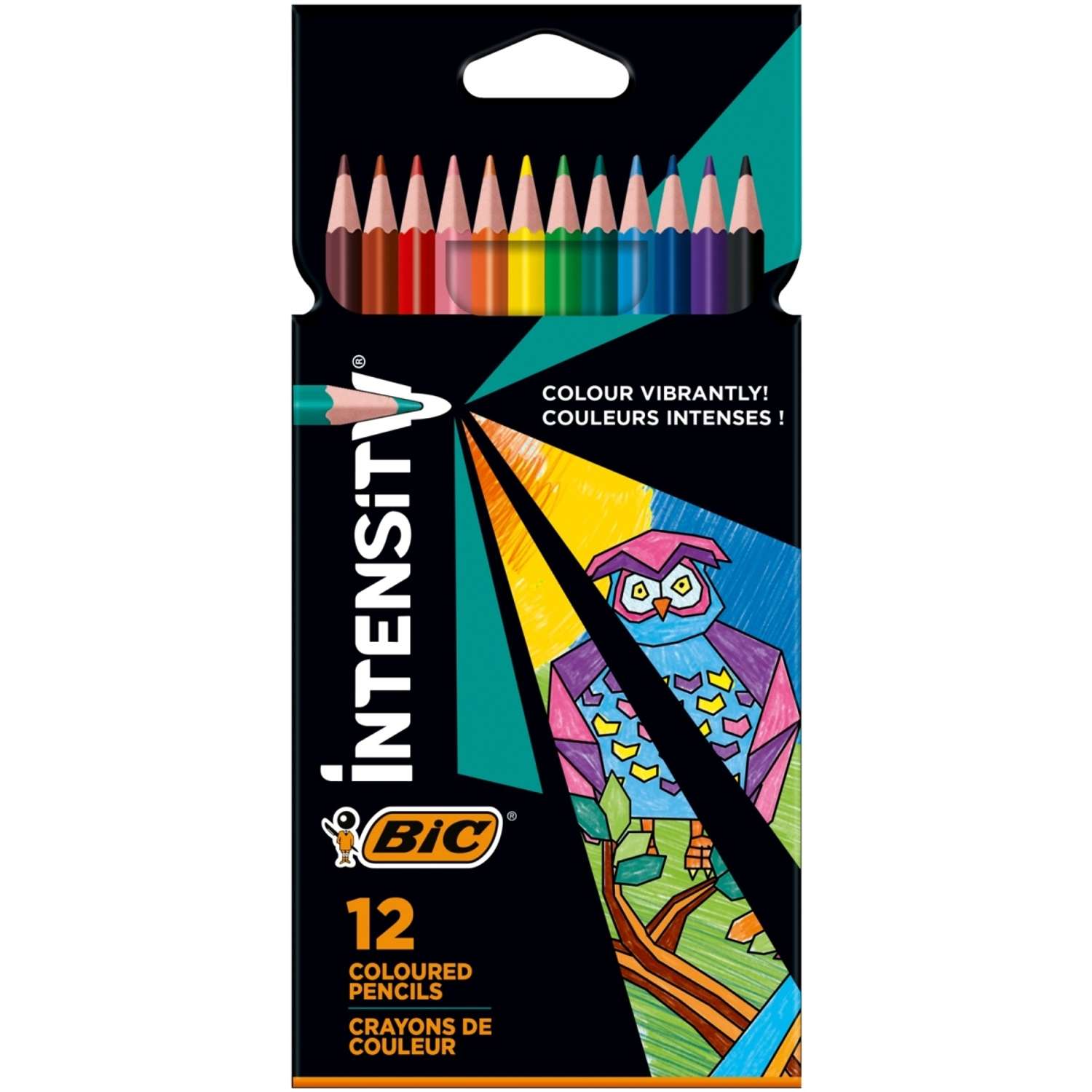 Карандаши цветные BIC Intensity 12 цветов - фото 1