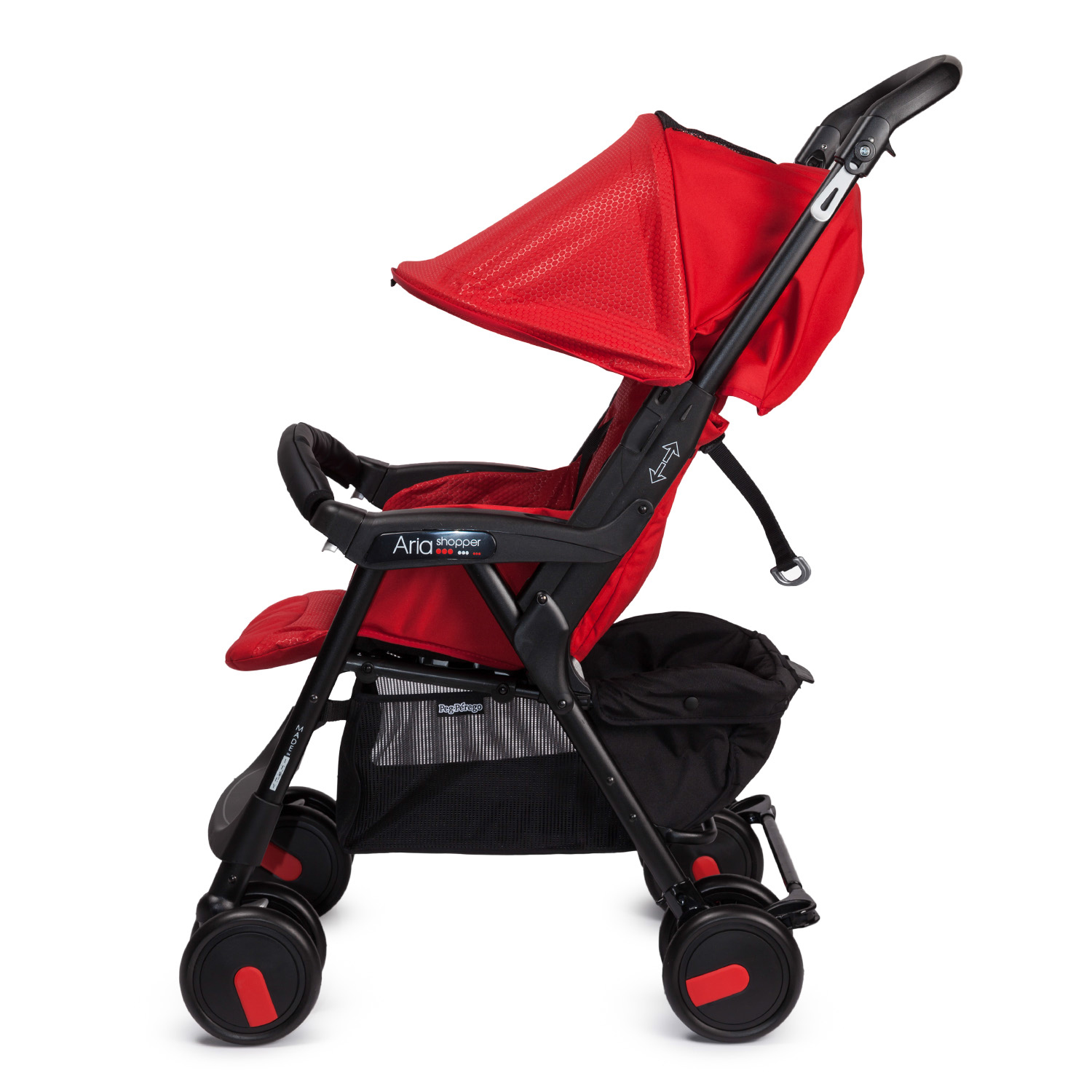 Прогулочная коляска Peg-Perego Aria Shopper Mod Red без чехла - фото 3