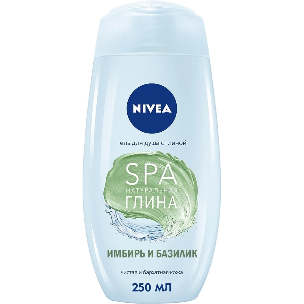 Гель для душа NIVEA SPA натуральная глина имбирь и базилик 250 мл - фото 1