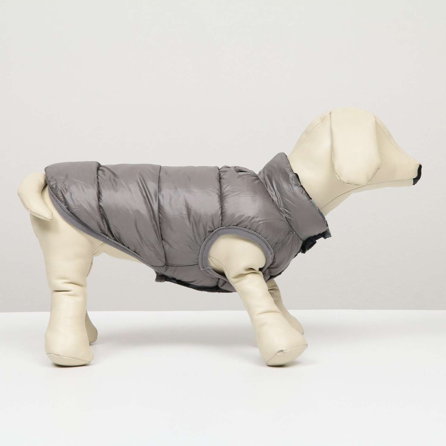 Куртка для собак Sima-Land двухсторонняя серая - фото 1