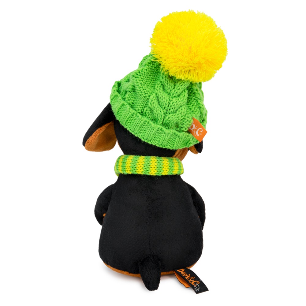 Мягкая игрушка BUDI BASA Ваксон BABY в зеленой шапке и шарфе 19 см VB-034 - фото 3